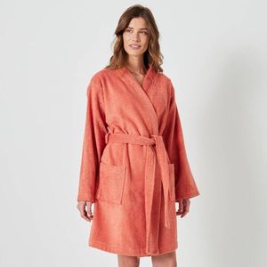 Halat de baie unisex scurt cu guler kimono imagine