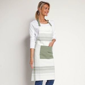 Șorț de bucătărie în carouri cu bavetă imagine
