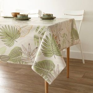 Față de masă cerată cu imprimeu de frunze imagine