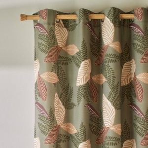 Cortina opacă cu imprimeu de frunze imagine