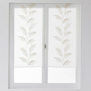 1 pereche de perdele din vitralii cu broderie cu frunze mari imagine