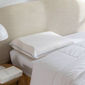 Pernă ergonomică Dunlop cu latex microperforat, formă dublă ondulată imagine