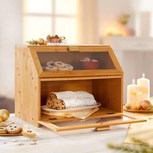 Cutie pâine cu două niveluri, bambus imagine