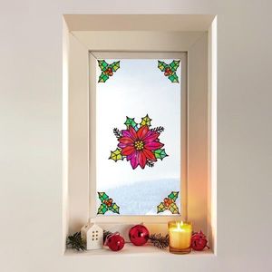 Autocolante pentru ferestre Crăciun 4 bc imagine