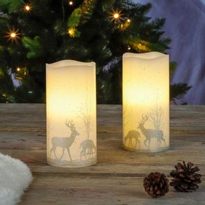 2 Lumânări de ceară imprimate cu LED-uri imagine