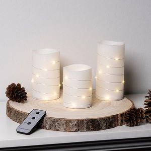 3 Lumânări de ceară LED cu lanț LED imagine