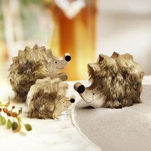 Decor din lemn Arici, set de 3 buc. imagine