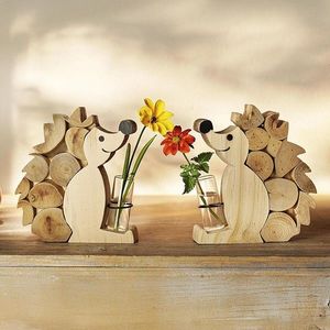 Decor din lemn Arici Fritz și Franz 2 bc imagine