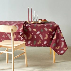 Față de masă cu imprimeu de crenguțe aurii imagine