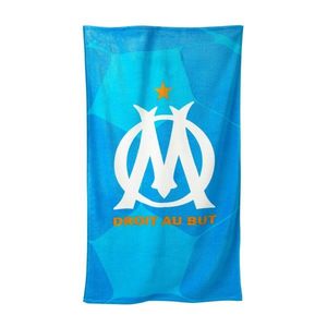 Prosop de baie pentru copii din velur cu imprimeu OM imagine