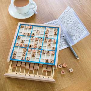 Joc Sudoku realizat din lemn imagine