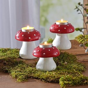 Suport pentru lumânări de ceai Toadstools set de 3 Eldo imagine