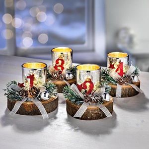 Sfeșnice de Advent, set 4 buc. imagine