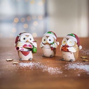 Cutiuțe cadou Bufnițe, set 3 buc. imagine