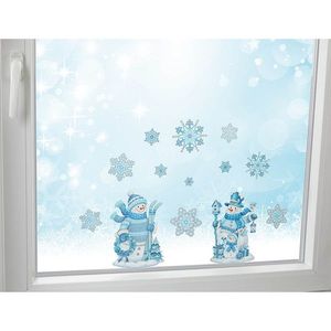 Set de stickere pentru geam Om de zăpadă imagine