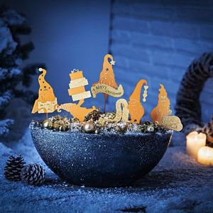 Decor de grădină Echipa lui Moș Crăciun, set 5 buc. imagine