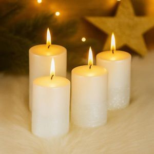 Lumânări din ceară, set 4 buc. imagine