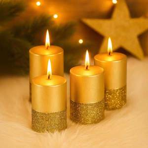 Lumânări din ceară, set 4 buc. imagine