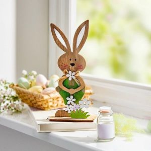 Decorațiune din lemn Iepurele Fritz imagine