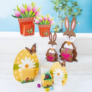 Cutii cadou Paște Fericit, set 6 bucăți imagine