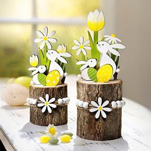 Decorațiune din lemn Paște, set 2 bucăți imagine