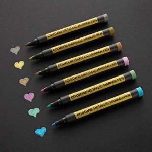 6 markere metalice imagine