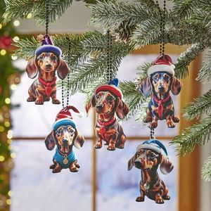 5 decorațiuni de Crăciun Câine de vânătoare imagine