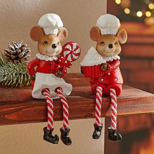 2 decorațiuni Șoricei de Crăciun imagine