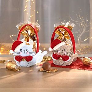 2 genți de Crăciun cu confeti Pisică imagine