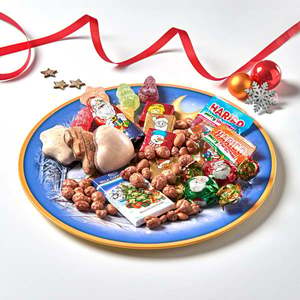 Farfurie colorată Peisaj de iarnă imagine