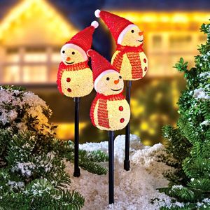 3 oameni de zăpadă LED imagine