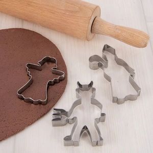 Forme pentru prăjituri Moș Crăciun, set 3 buc imagine