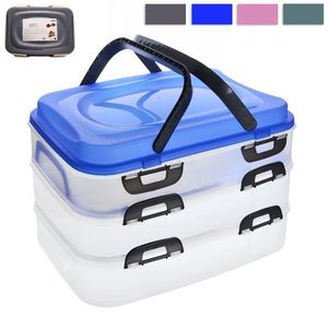 Cutie picnic cu mânere, 3 niveluri imagine