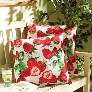 Căpșuni pernă exterioară imagine