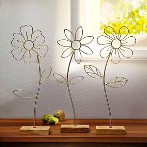 Flori decorative metalice Aura, set de 3 bucăți imagine