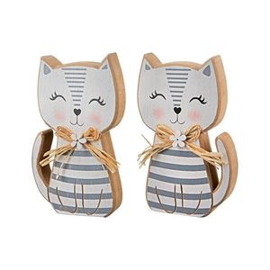 Decorațiune din lemn Pisicuța Jasmina imagine