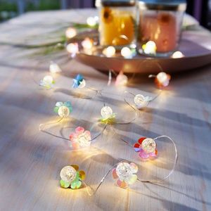Șir luminos LED Flori colorate imagine