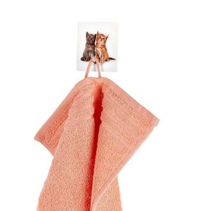 Cârlige autocolante pentru prosoape Pisicuțe, set de 4 bucăți imagine