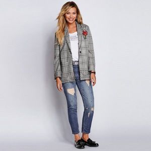 Blugi boyfriend cu efect stricat imagine