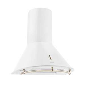 Klarstein Lumio Prima hota retro din oțel inoxidabil alb 60cm 430m³ / h imagine