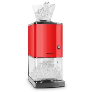 OneConcept Icebreaker Ice Crusher 15 kg / h de 3.5 litri din oțel inoxidabil găleată de gheață roșie imagine