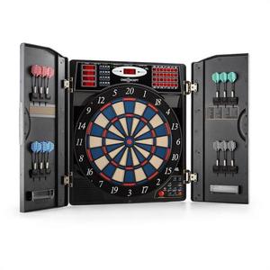 OneConcept Masterdarter, aspect lemn, țintă de darts, automat de darts, cu vârf moale și uși. imagine