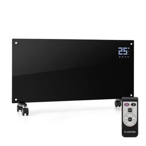 Klarstein Bornholm Încălzitor cu convecție 2000W Afișaj LED 2 trepte de încălzire Negru imagine