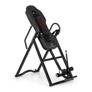 KLARFIT EASE DELUX, bancă de antrenament, bancă gravitațională de antrenament, până la 136 kg, 1, 54-1, 98 m, neagră imagine