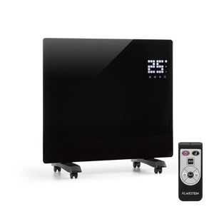 Klarstein BORNHOLM SINGLE, convector, încălzitor convențional, termostat, timer, 1000 W, negru imagine