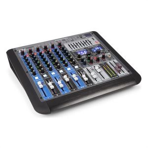 Power Dynamics PDM-S804, mixer muzical, 8 canale, DSP/MP3, port USB, receptor bluetooth imagine