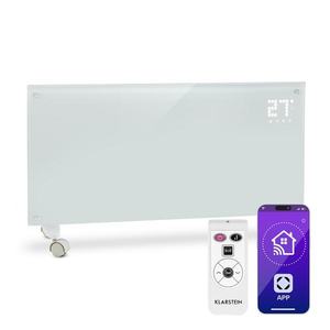 Klarstein Bornholm Smart, convector electric, 2000 W, WiFi, afișaj LED, cronometru, IP24, alb imagine