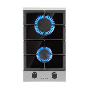 Klarstein Alchemist Domino, plită pe gaz, 2 arzătoare din aluminiu, ceramică din sticlă imagine