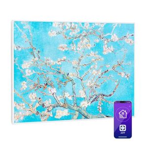 Klarstein Wonderwall Air Art Smart, încălzitor cu infraroșu, 80 x 60 cm, 500 W, aplicație, flori imagine