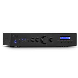 Auna AMP-CD608 DAB, amplificator stereo HiFi, 4 x 100 W, RMS, DAB + BT, intrare optică, telecomandă imagine